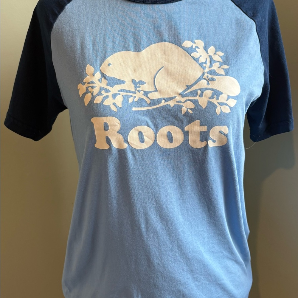 Roots Kids Blue Baseball T-Shirt